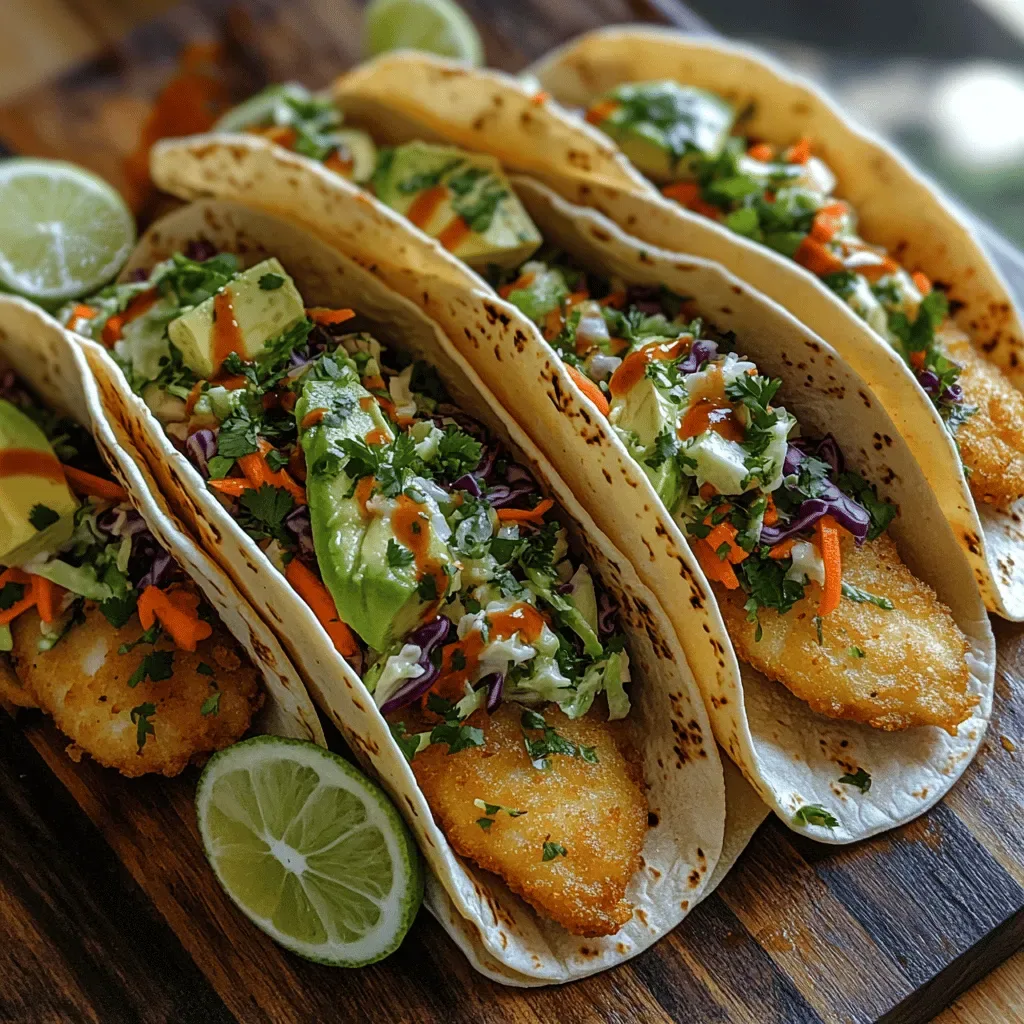 Crispy Fish Tacos with Zesty Slaw