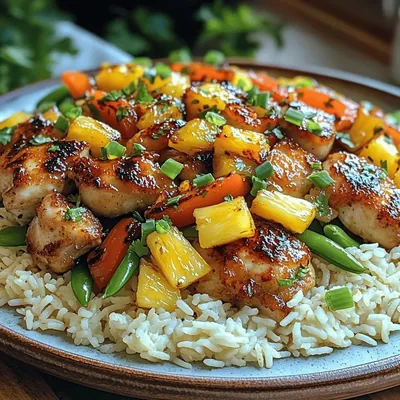 Tropical Pineapple Chicken & Rice Delight Recipe