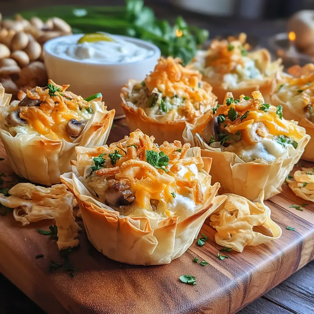 Cheesy Comfort Green Bean Casserole Cups