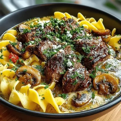Hearty Beef and Mushroom Stroganoff