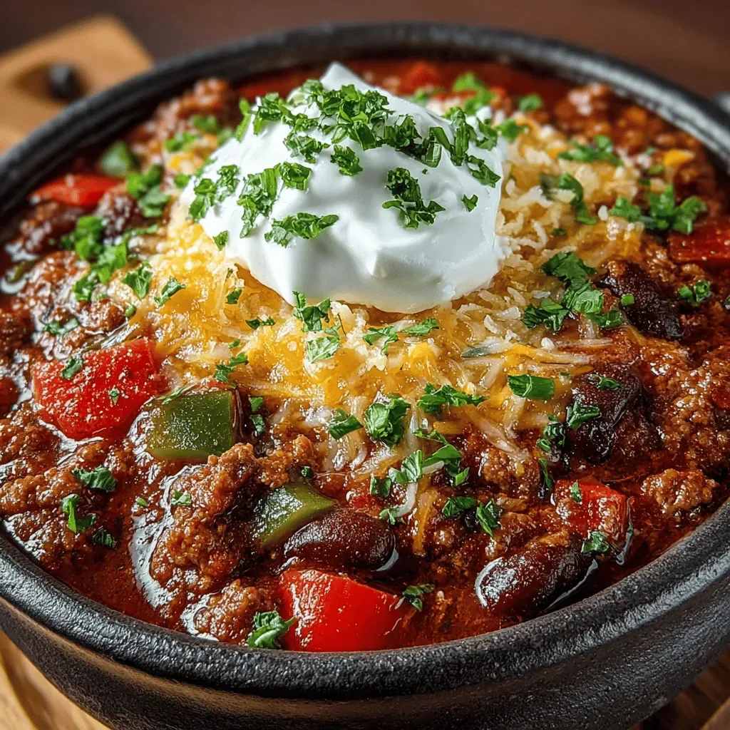 Robust Comfort: Hearty Beef Chili with Beans