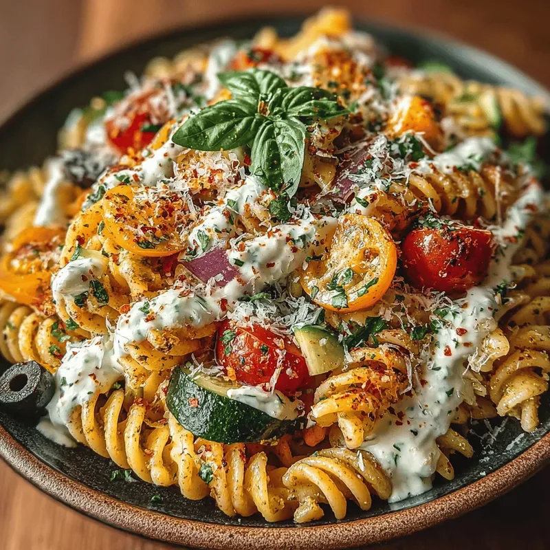 Creamy Pesto Pasta Salad