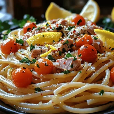 Discovering the Delight of Zesty Lemon Garlic Tuna Pasta