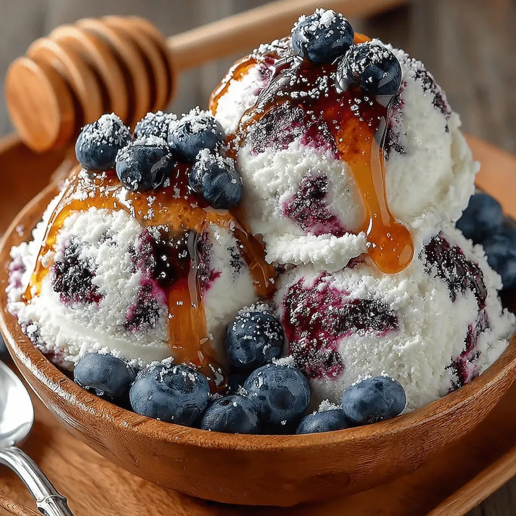Berrylicious No-Churn Blueberry Ice Cream