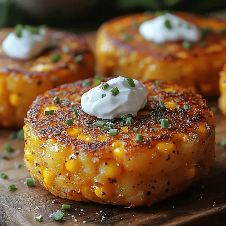 Sweet Corn Potato Cakes Recipe