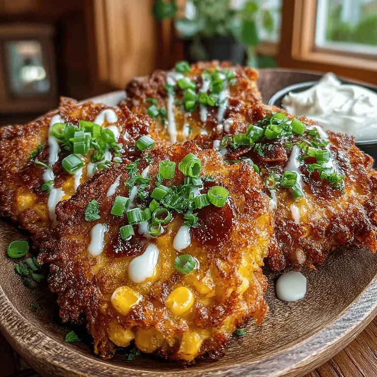 Sweet Corn and Bacon Fritter Cakes