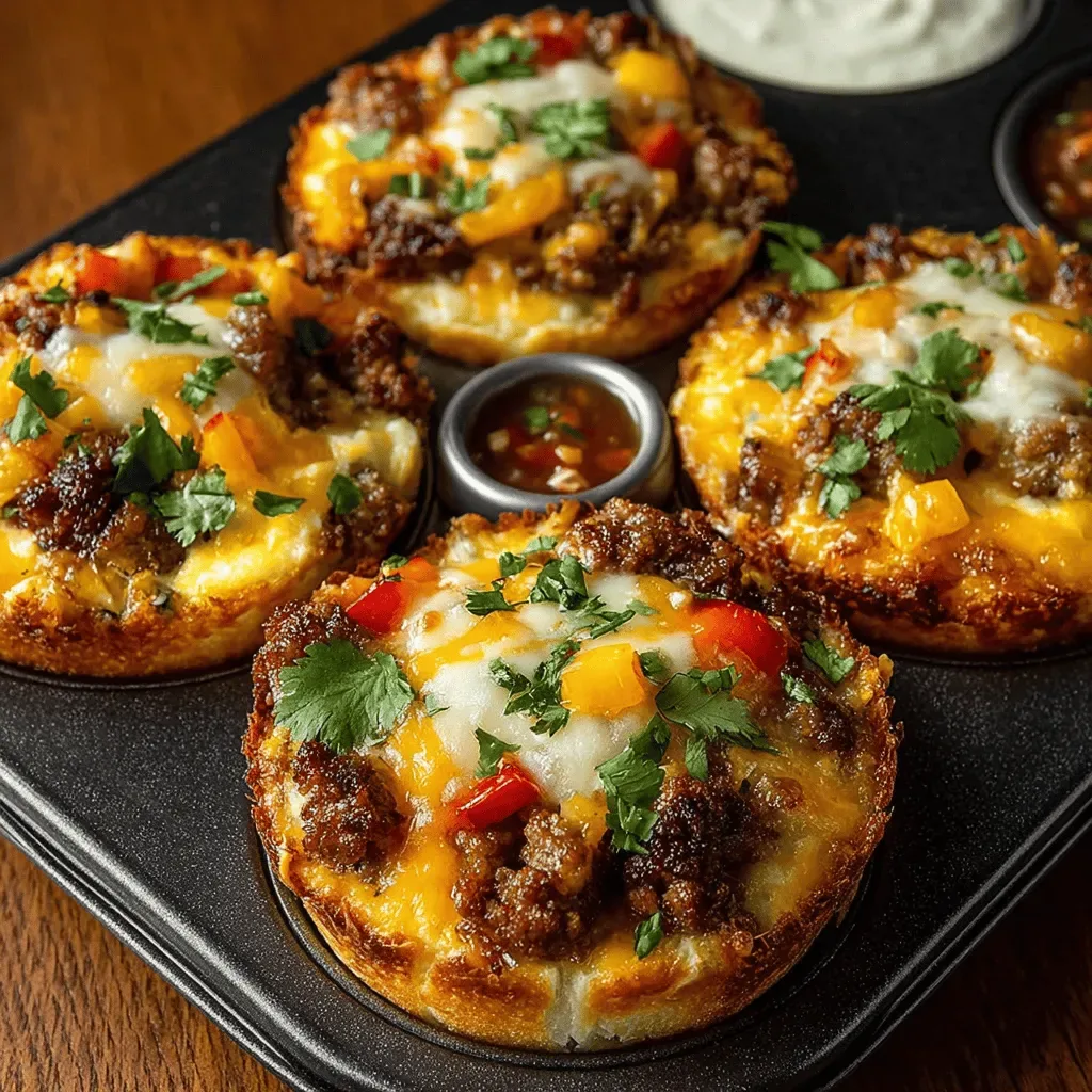 Mini Breakfast Tacos in Muffin Tin