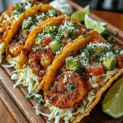Spicy Cajun Shrimp Tacos: Cooking, Assembling, and Serving