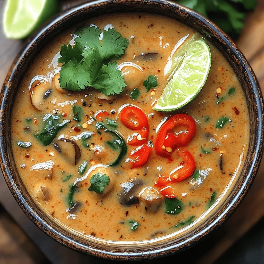 Silky Thai Coconut Soup Delight: Completing the Recipe