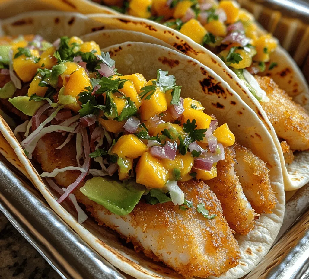 Crispy Fish Tacos with Mango Salsa: A Flavorful Journey into Coastal Cuisine