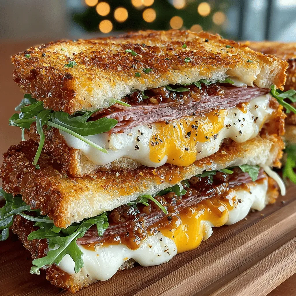 Grilled Charcuterie Board Sandwich Melt