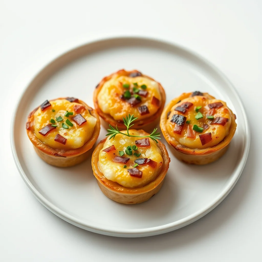 Shepherd's Pie Mini-Bites: Fingerfood Vorspeise, 20 Min im Ofen, Hack & Käsekruste