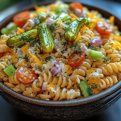 Creamy Dill Pickle Pasta Salad: A Refreshing Twist on a Classic Favorite
