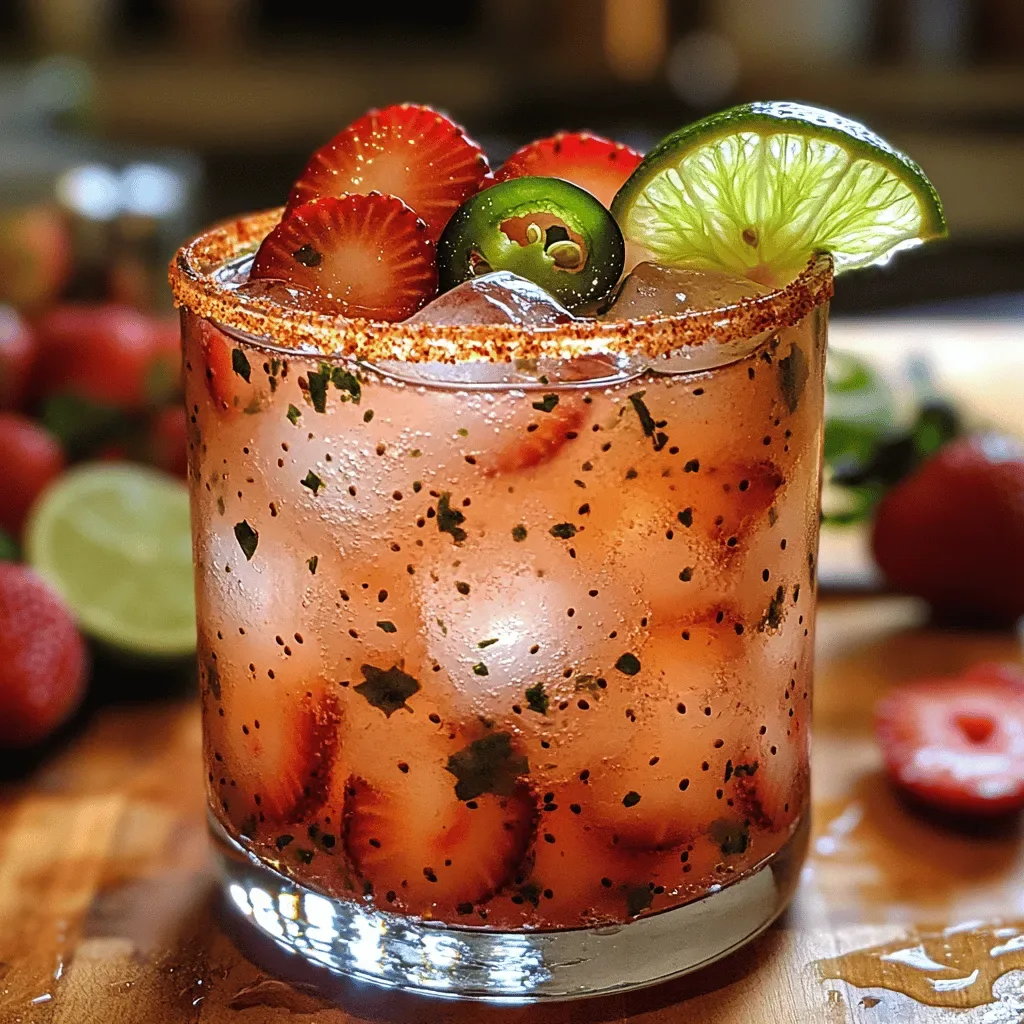 Spicy Strawberry Bliss Margarita: A Refreshing Cocktail Experience