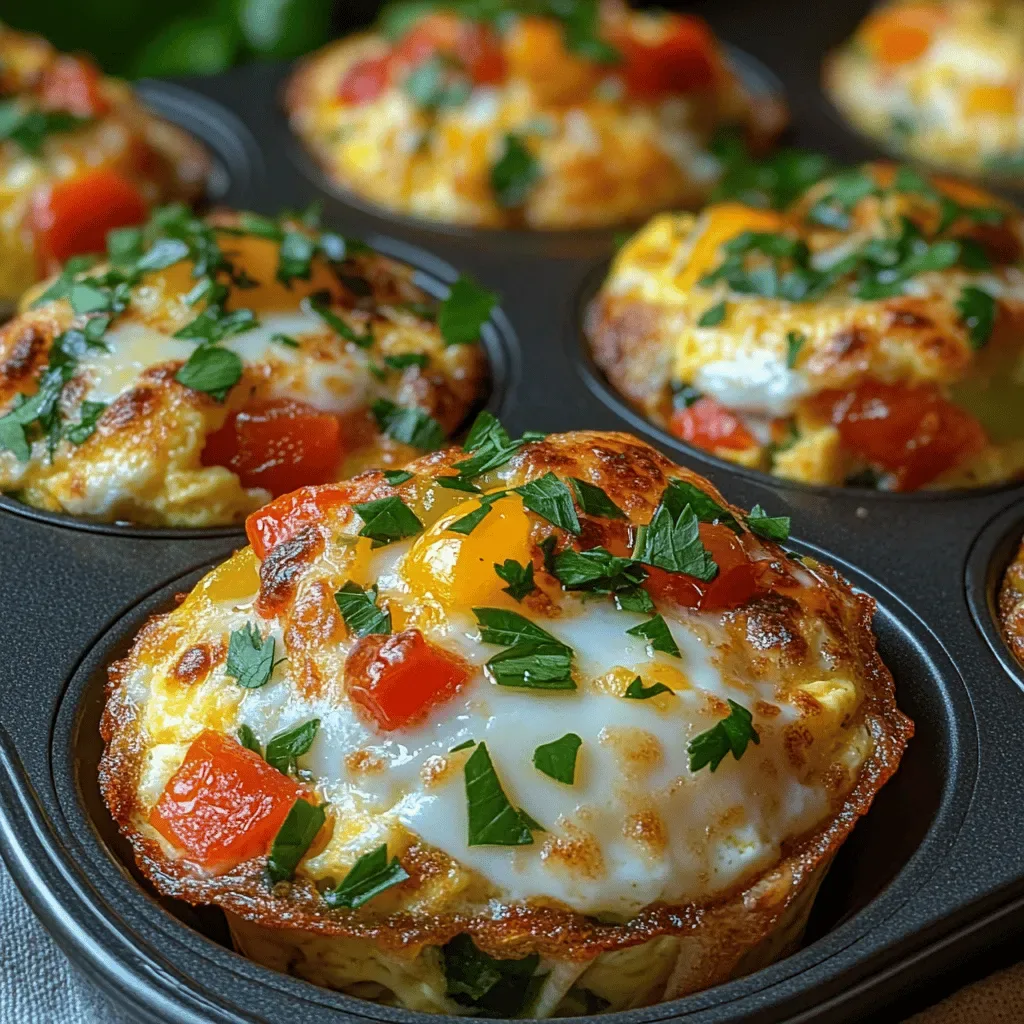 Colorful Loaded Veggie Omelet Muffins Recipe