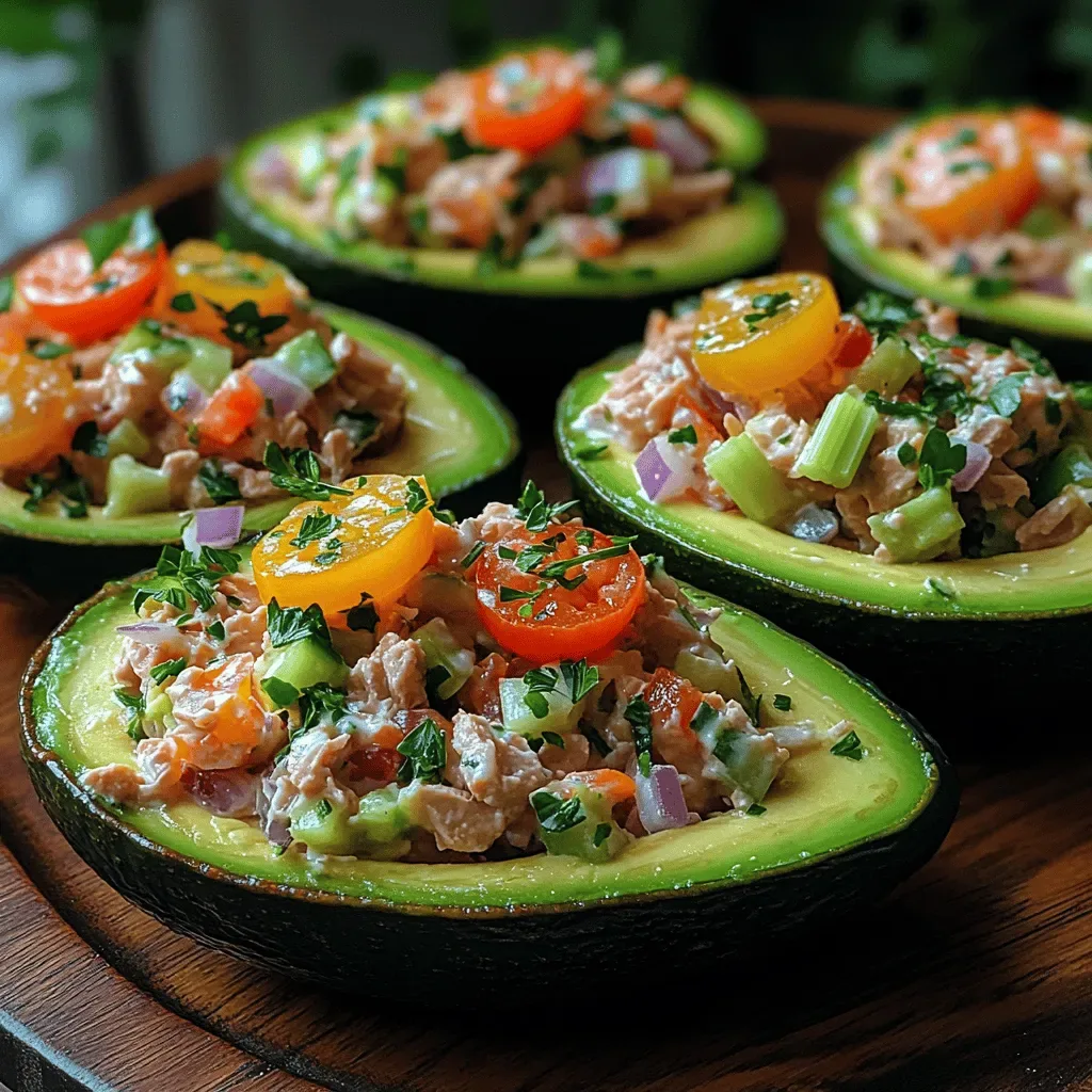 Tuna Avocado Salad Boats: A Delicious and Nutritious Recipe