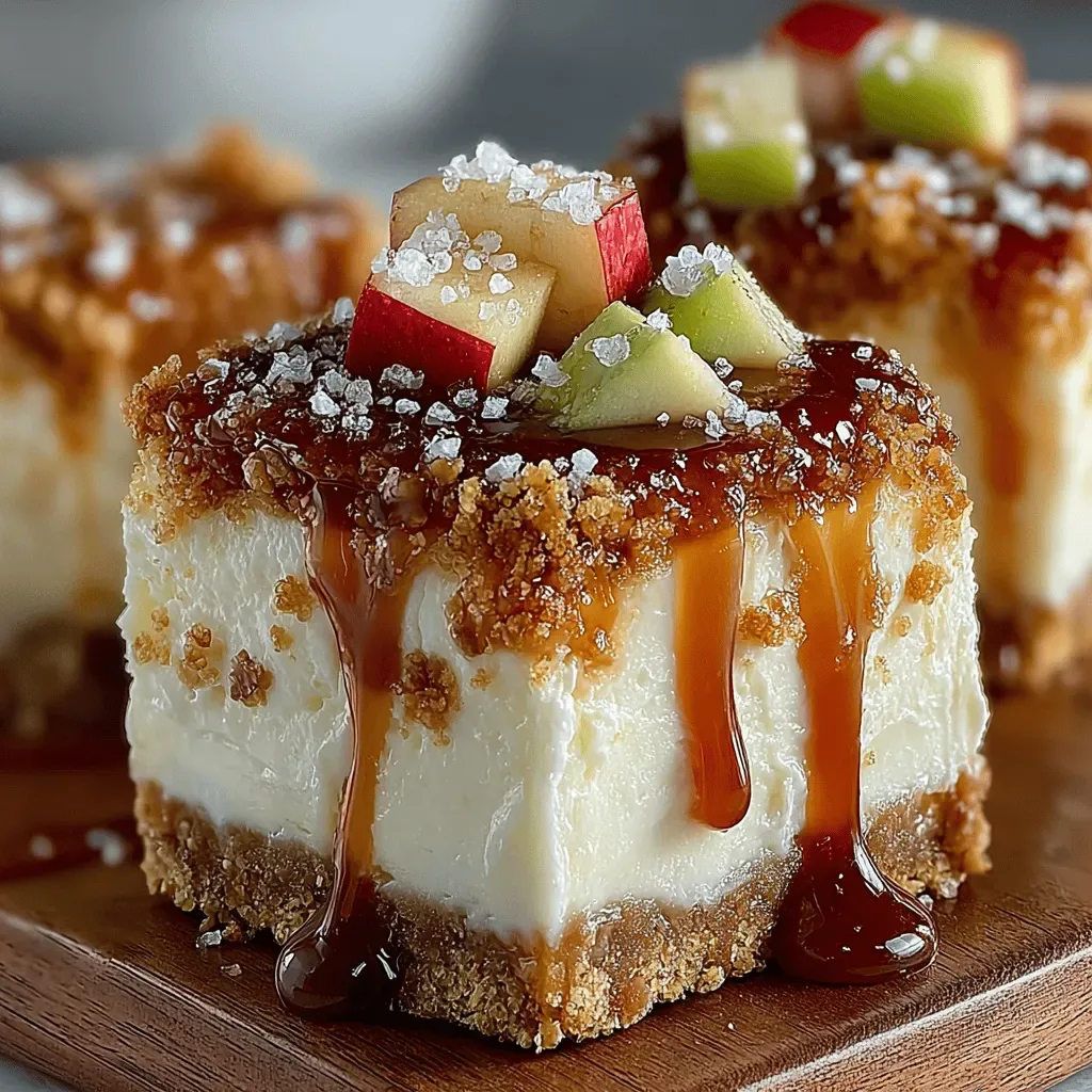 Chilled Delight: Frozen Caramel Apple Cream Bars