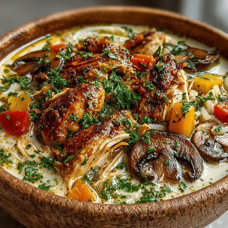 Cozy Slow Cooker Chicken & Wild Rice Soup