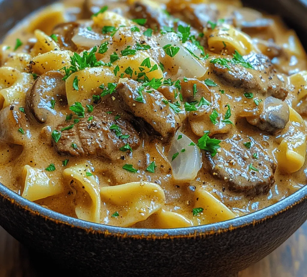 Savory Beef Stroganoff Delight: A Comfort Food Classic