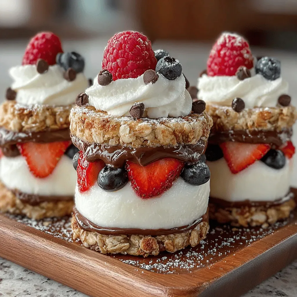 Choco-Berry Frozen Yogurt Sandwiches