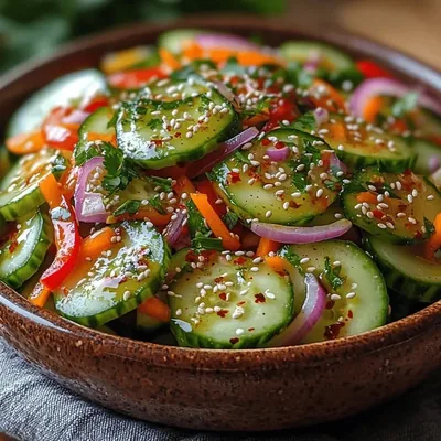 Zesty Asian Cucumber Salad Delight Recipe