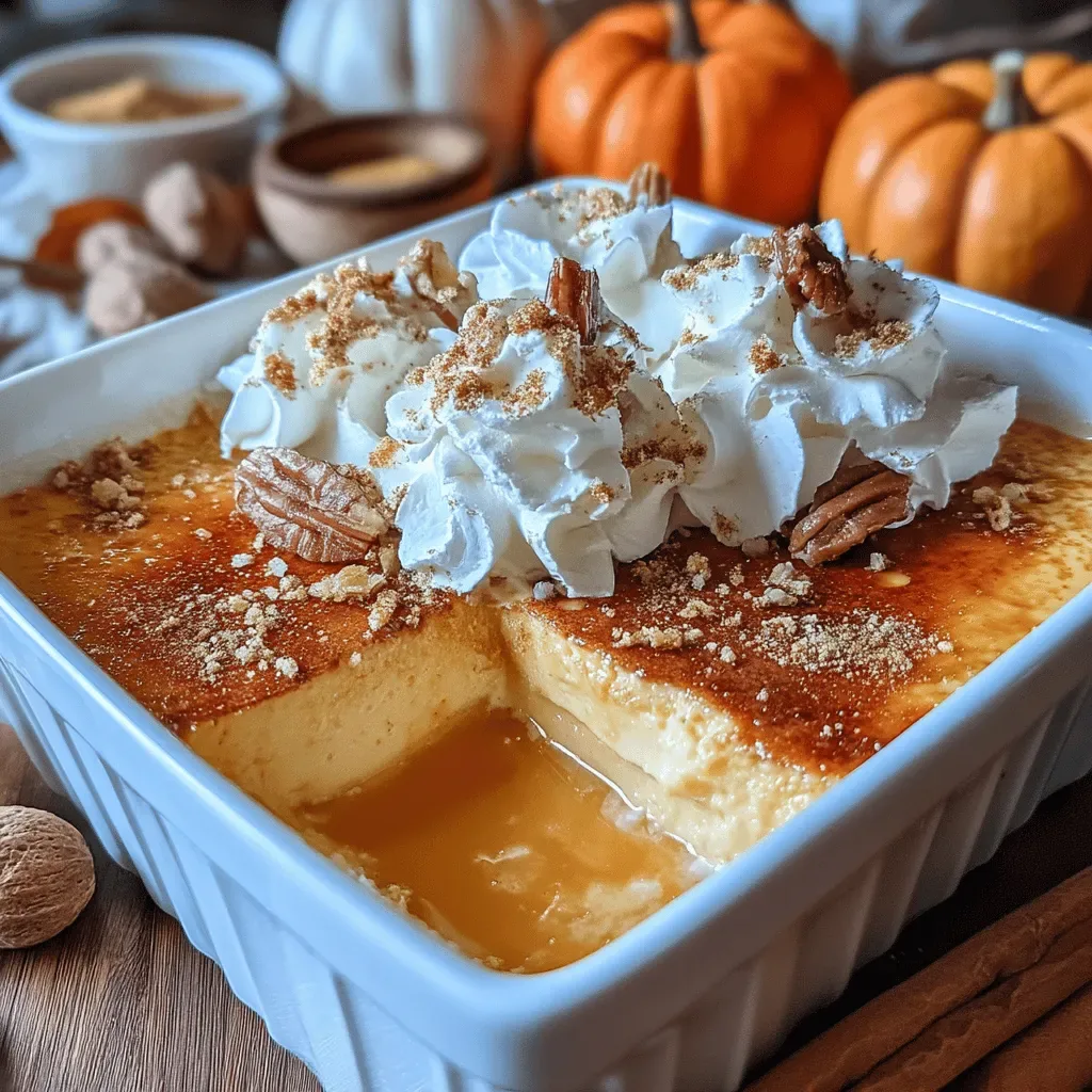 Cozy Autumn Pumpkin Maple Custard