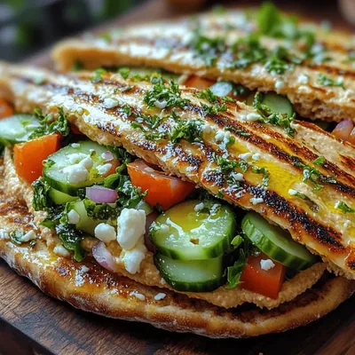 Mediterranean Flatbread Sandwich: A Flavorful Journey to the Heart of the Mediterranean