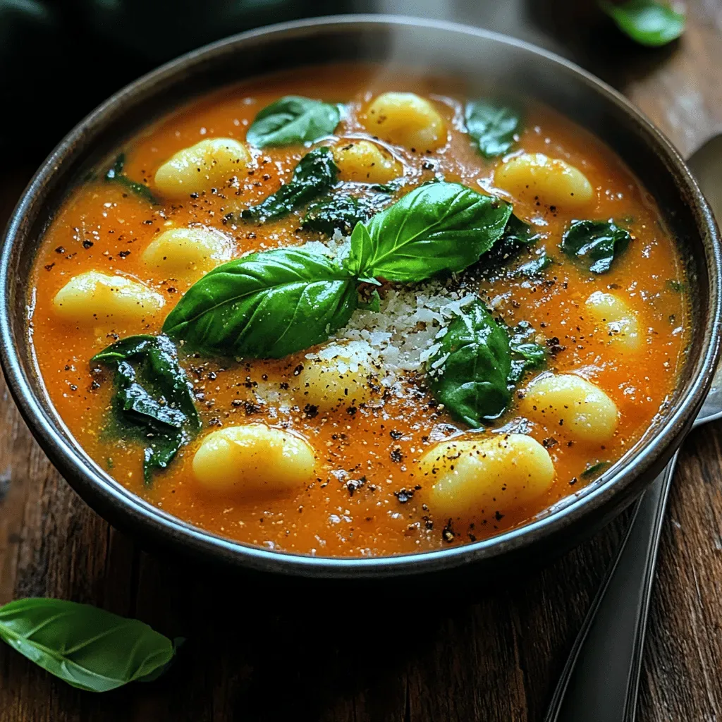Cozy Comfort: Creamy Tomato Gnocchi Soup