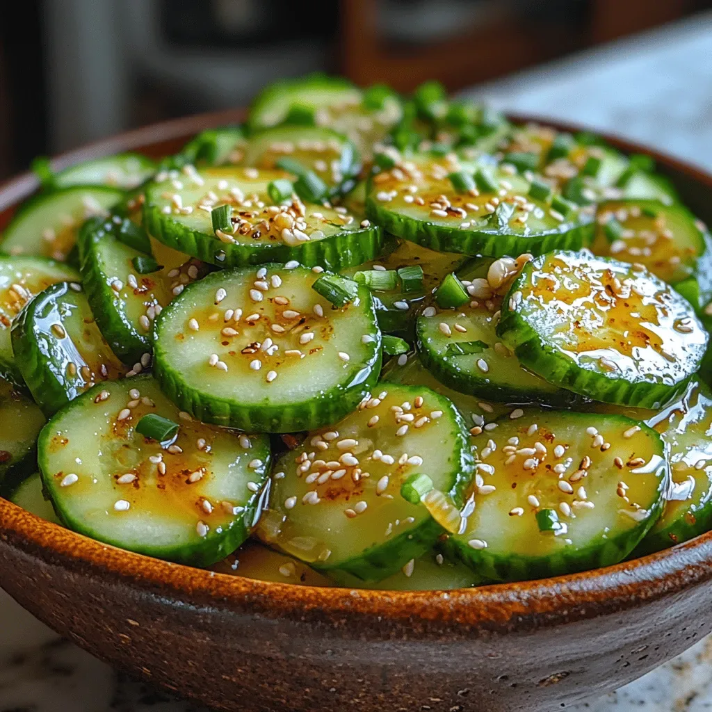 Crunchy Sesame Garlic Cucumber Salad: The Perfect Refreshing Dish
