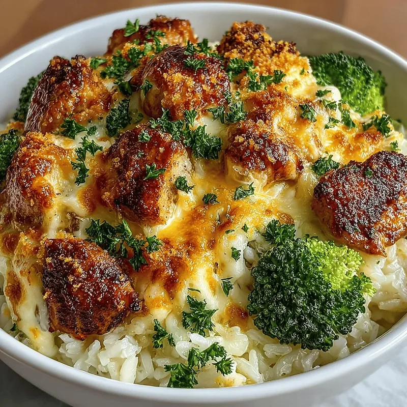 One-Pan Cheesy Chicken and Broccoli Bake