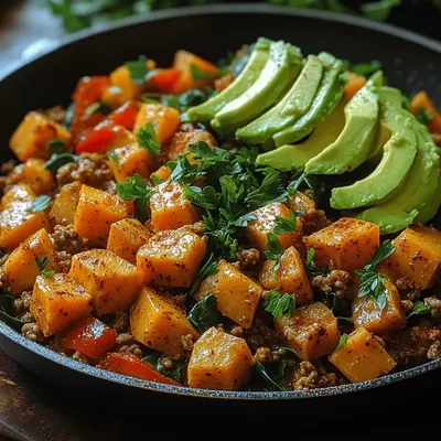 Savory Sweet Potato and Turkey Skillet: Recipe Completion