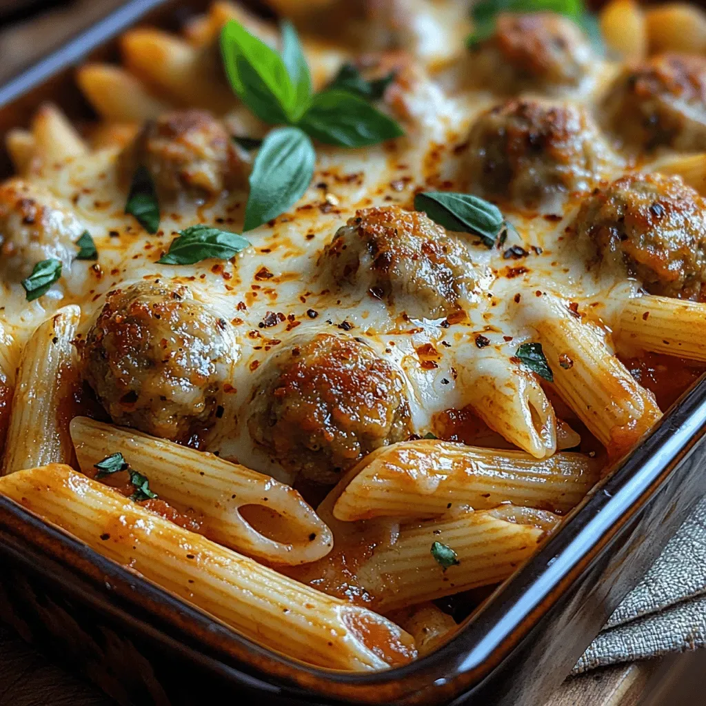 Savory Italian Meatball Casserole