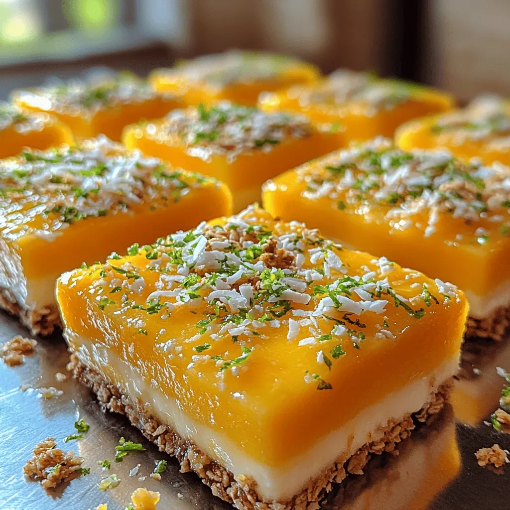 Tropical Bliss Mango Yogurt Bars: A Refreshing Summer Treat