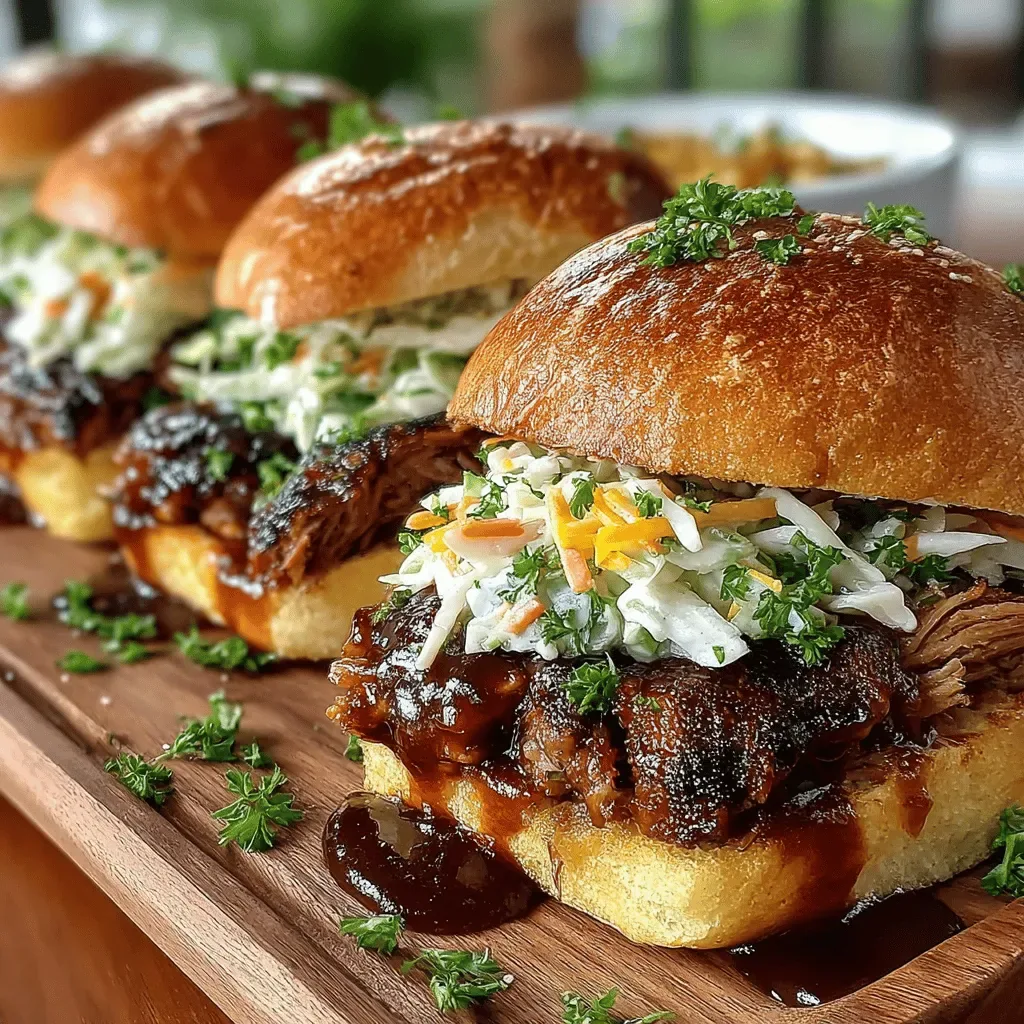 Smoky BBQ Pulled Pork Sandwiches
