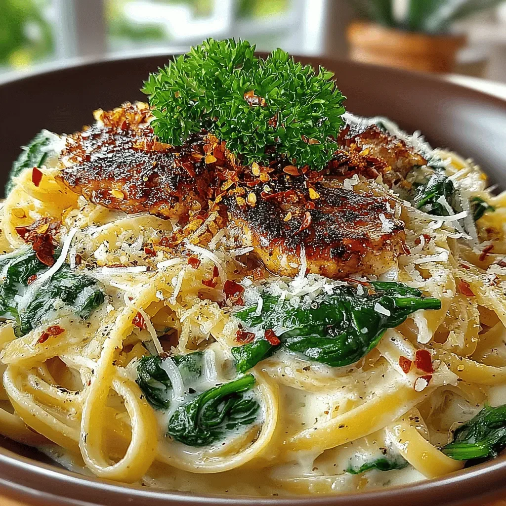 Creamy Garlic Parmesan Pasta with Spinach: A Comforting Culinary Delight
