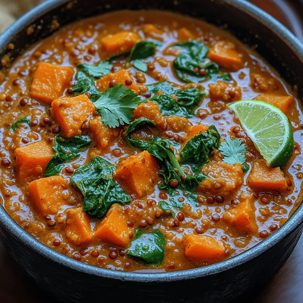 Savory Sweet Potato Lentil Curry Recipe