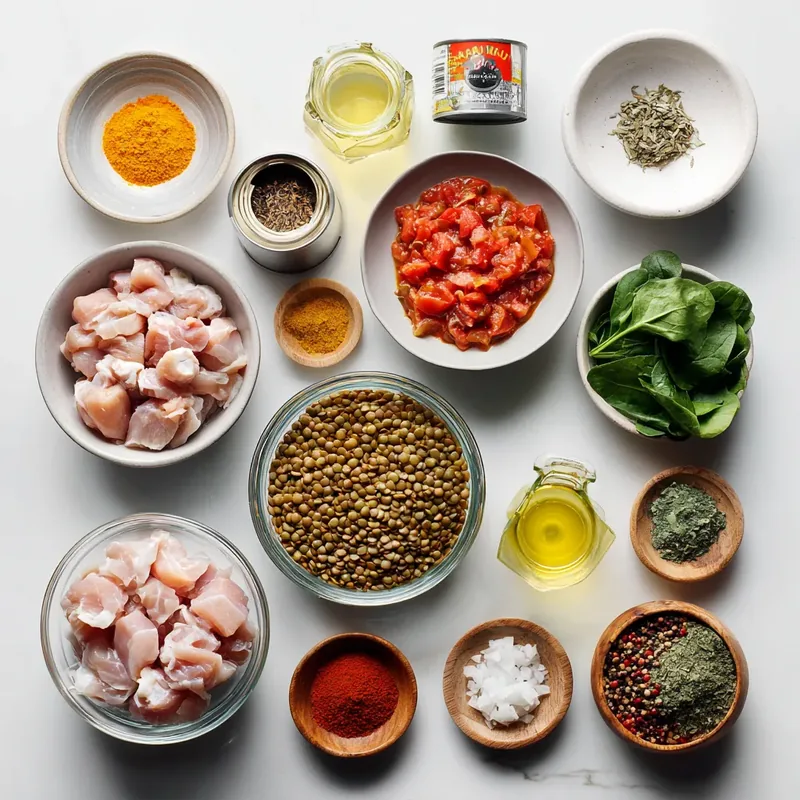 Wholesome Chicken & Lentil Curry Bowl