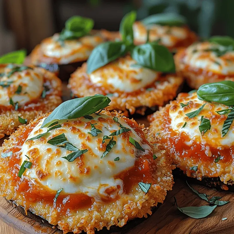 Crispy Air-Fryer Eggplant Parmesan Discs