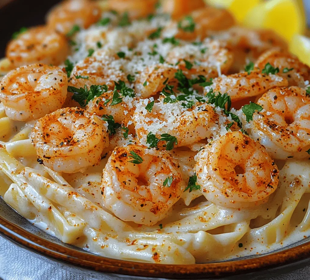 Zesty Cajun Shrimp Alfredo Pasta: A Flavorful Fusion of Spices and Cream