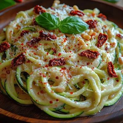 Creamy Sun-Dried Tomato Zoodles: Step-by-Step Guide and Serving Suggestions