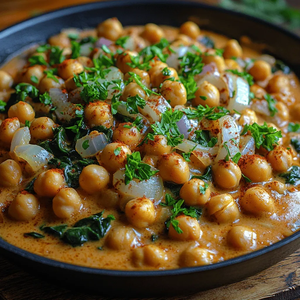 Creamy Garlic Chickpea Skillet: The Ultimate Comfort Dish