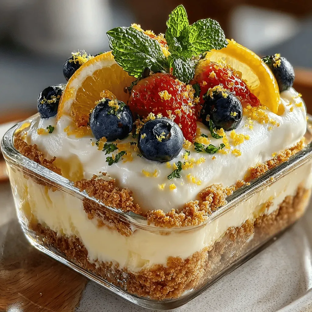 Zesty Lemon Delight Icebox Cake Recipe