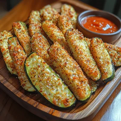 Crispy Air Fryer Zucchini Fries Recipe