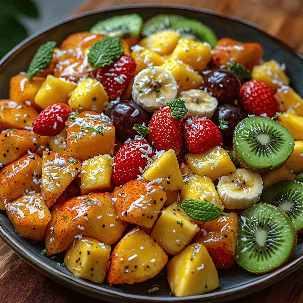 Tropical Paradise Fruit Salad Recipe