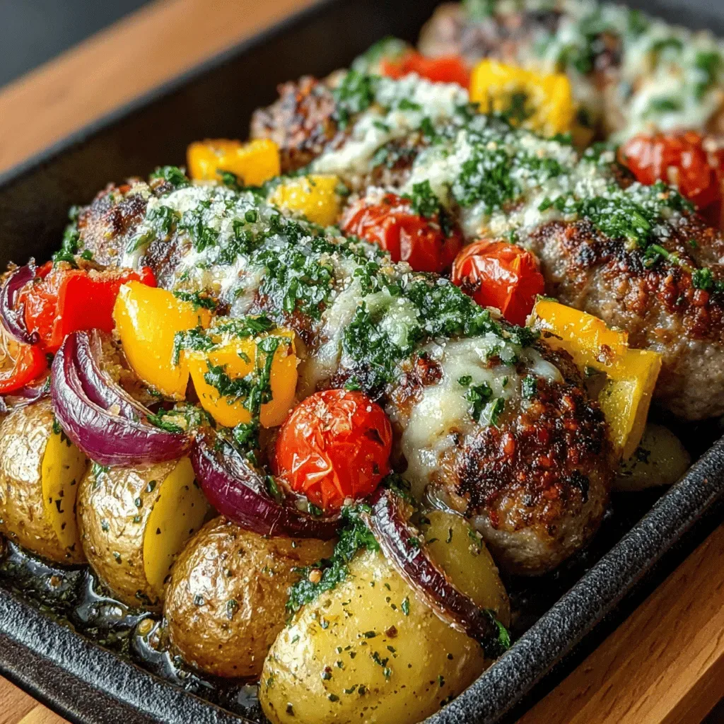 Sizzling Italian Sausage and Herb-Infused Potato Bake
