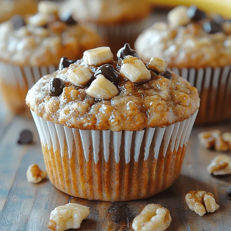 Deliciously Moist Greek Yogurt Banana Oatmeal Muffins