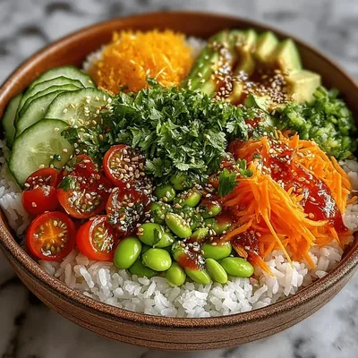 Refreshing Cucumber Bliss Rice Bowl