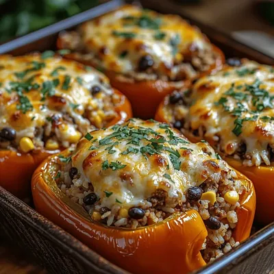 Deliciously Easy Tex-Mex Stuffed Peppers Recipe