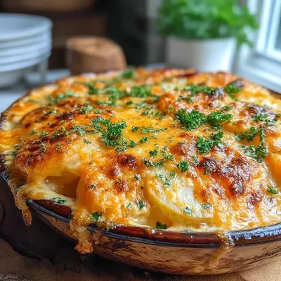 Cheesy Herb Gratin Potatoes