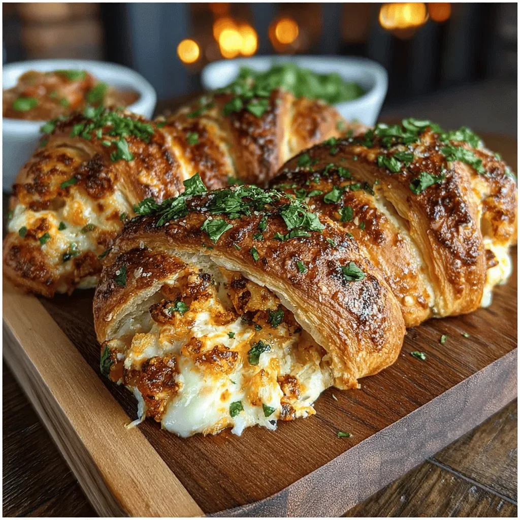 Spicy Green Chili Cheddar Crescent Rolls